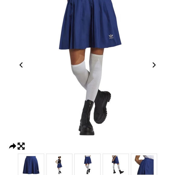 Addidas blue pleated skirt size 6 nwt - Picture 5 of 7